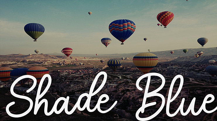 Shade Blue Font