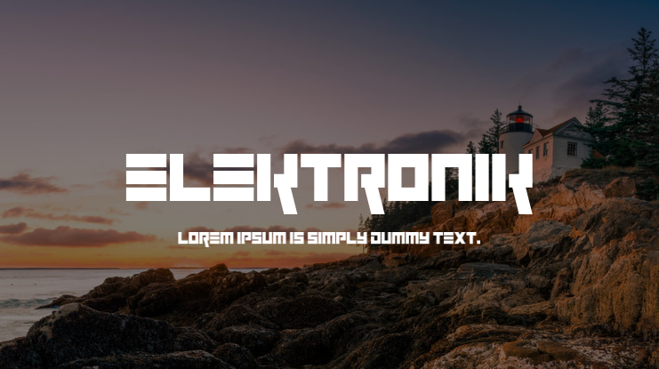 Elektronik Font Family