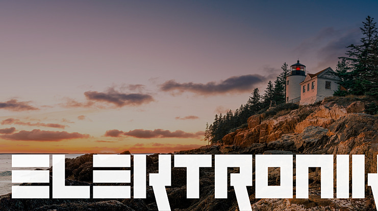 Elektronik Font Family