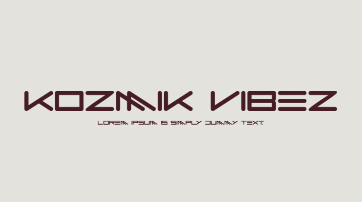 Kozmik Vibez Font Family