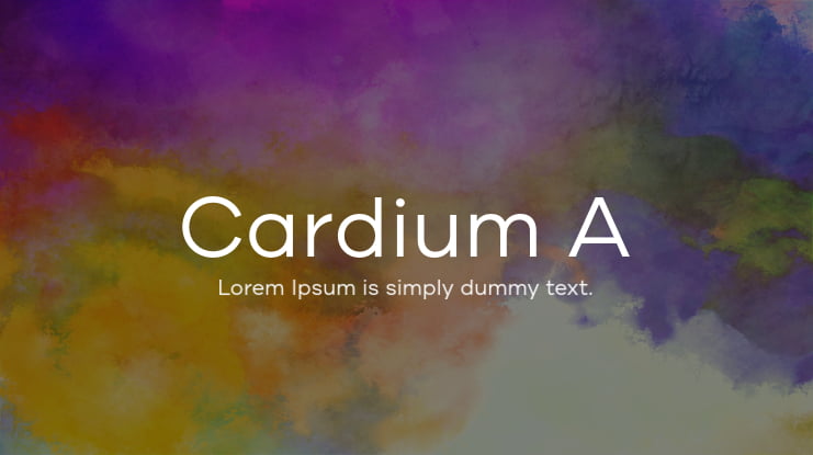 Cardium A Font