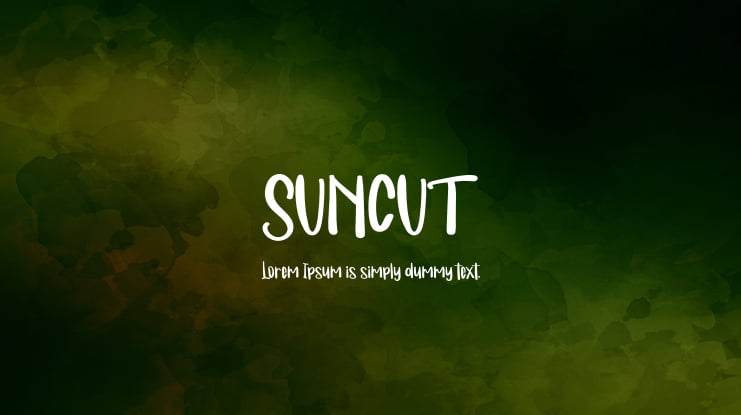SUNCUT Font