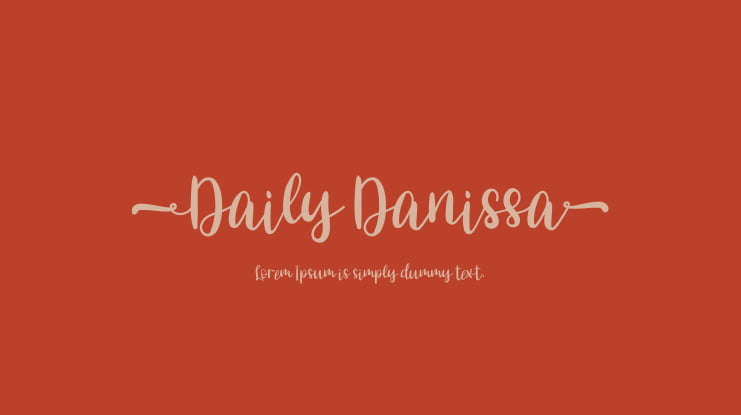 Daily Danissa Font
