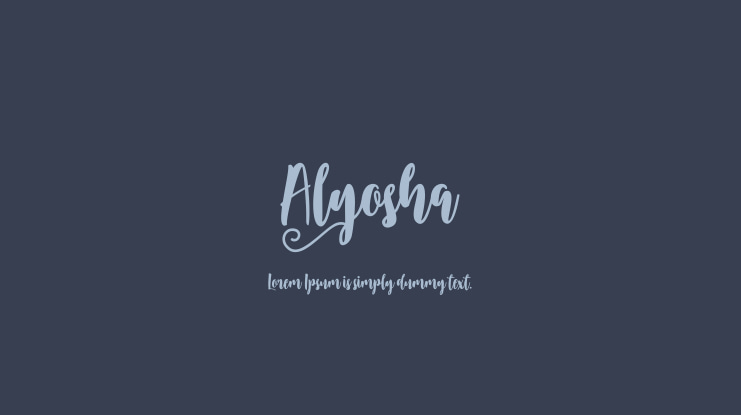 Alyosha Font