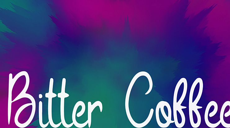 Bitter Coffee Font
