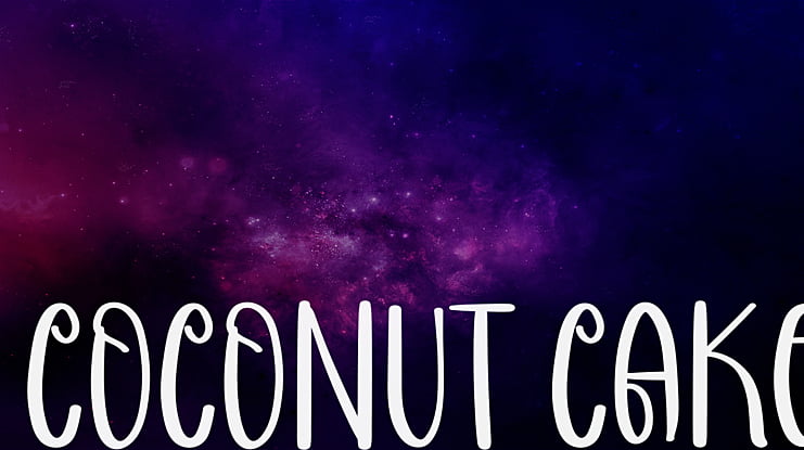 COCONUT CAKE Font