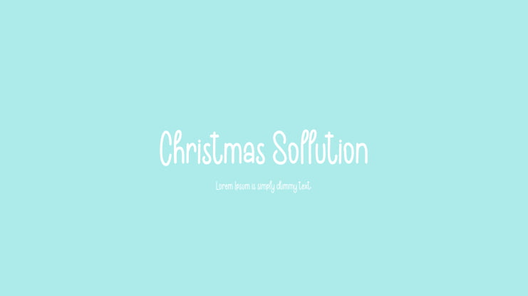 Christmas Sollution Font