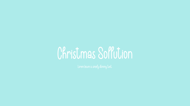 Christmas Sollution Font