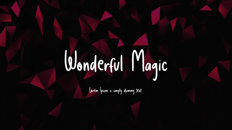 Wonderful Magic Font