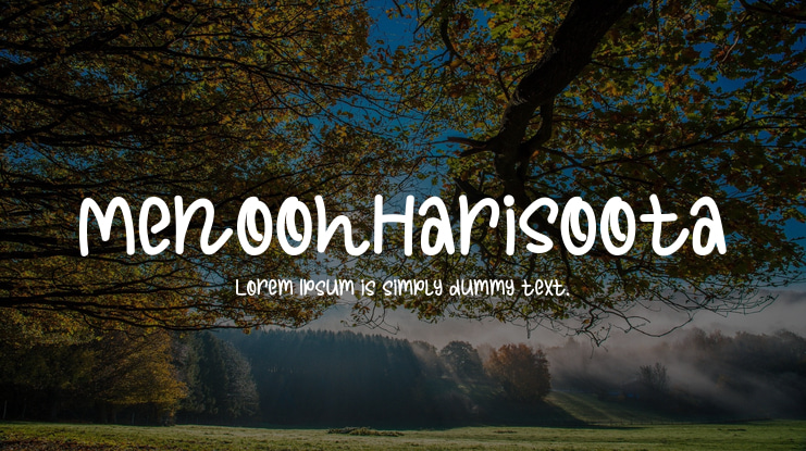 MenoohHarisoota Font