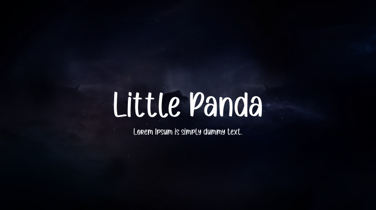Little Panda Font