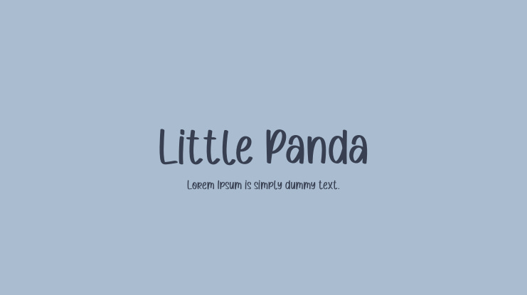 Little Panda Font