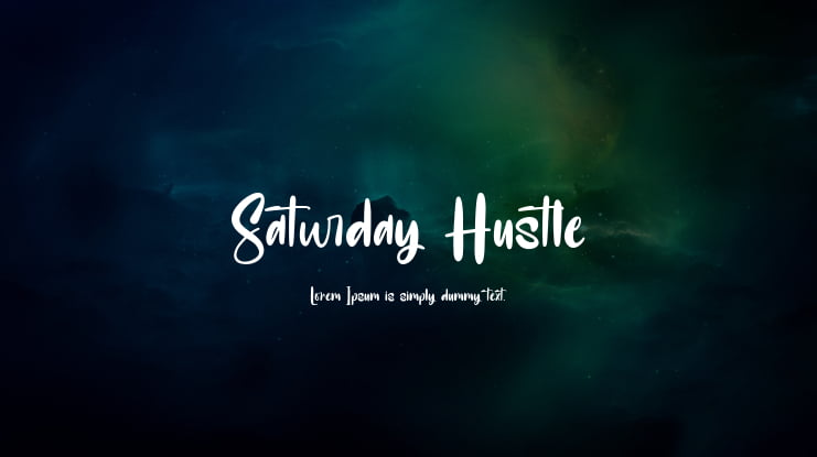 Saturday Hustle Font