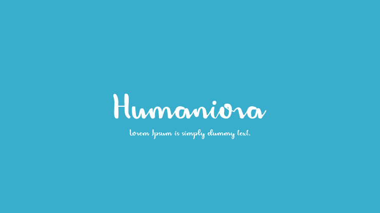Humaniora Font