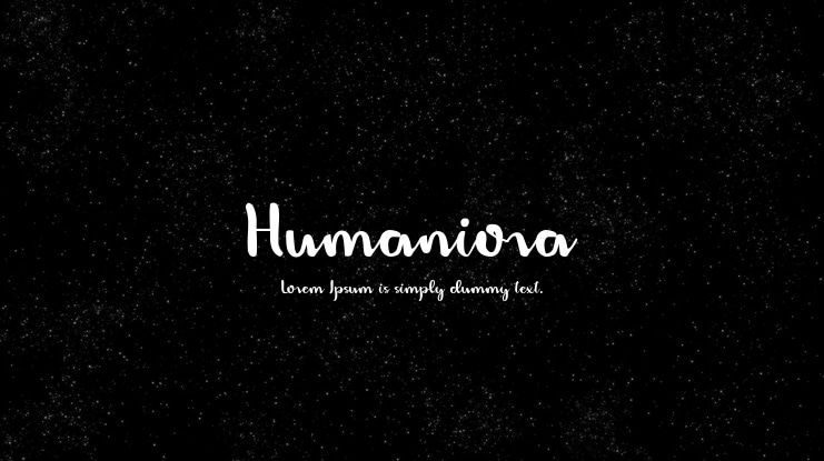 Humaniora Font