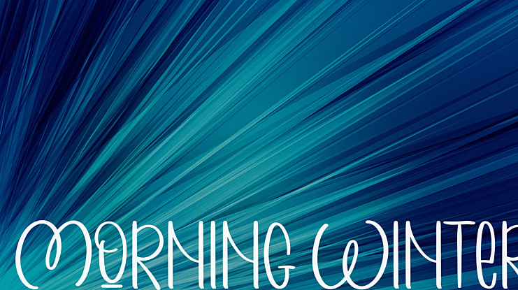 MORNING WINTER Font