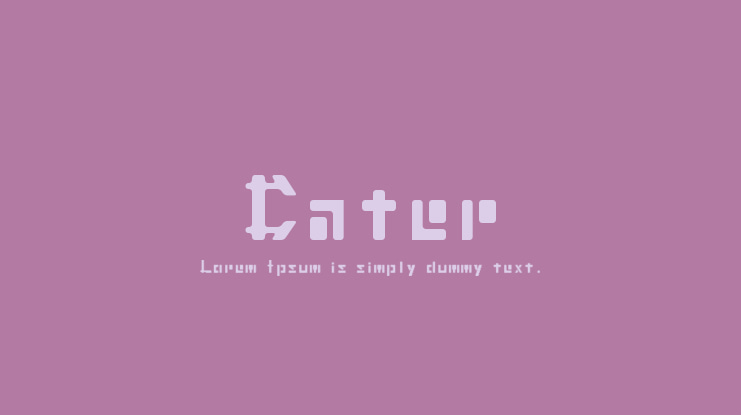 Cater Font