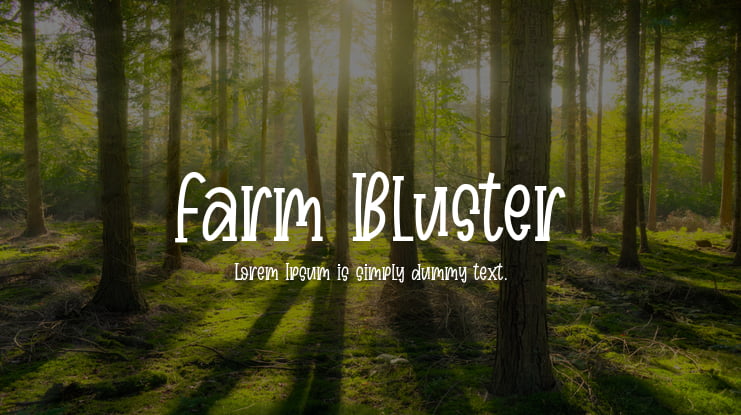 Farm Bluster Font