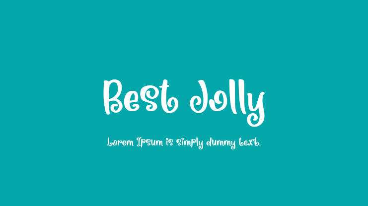 Best Jolly Font