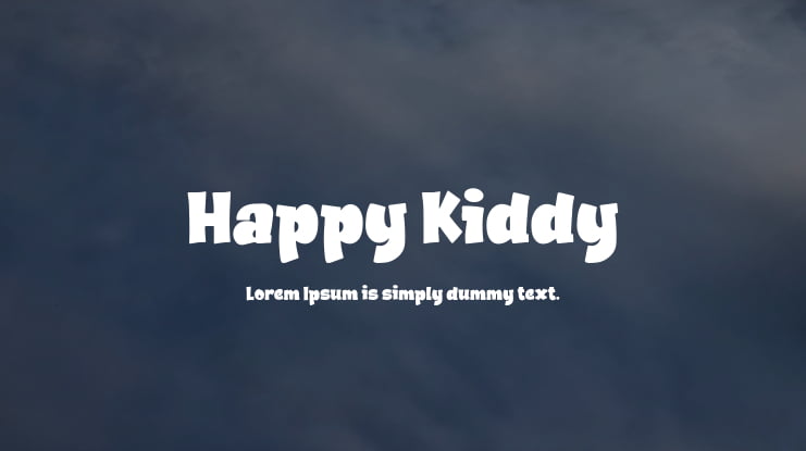 Happy Kiddy Font