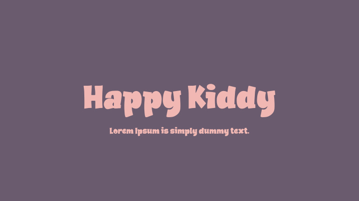Happy Kiddy Font