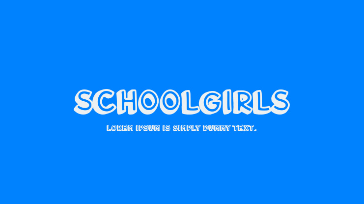 Schoolgirls Font