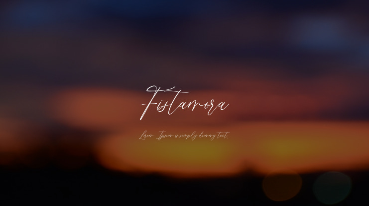 Fistamora Font