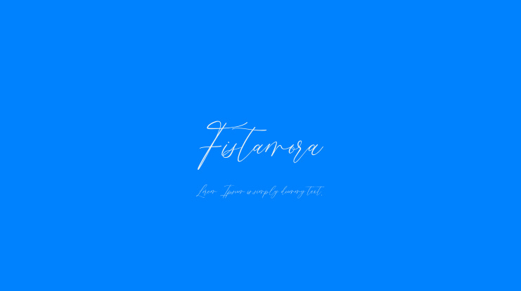 Fistamora Font