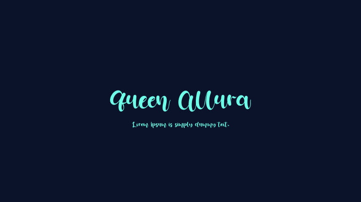 Queen Allura Font Family