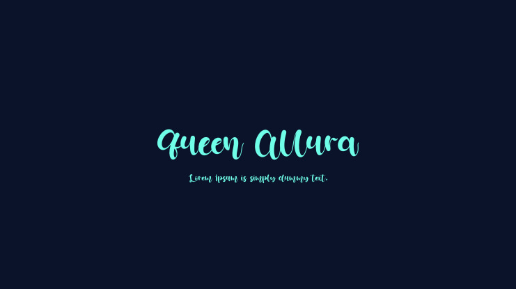 Queen Allura Font Family