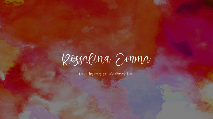 Rossalina Emma Font Family