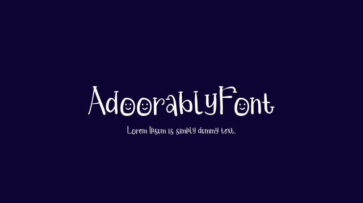 AdoorablyFont Font