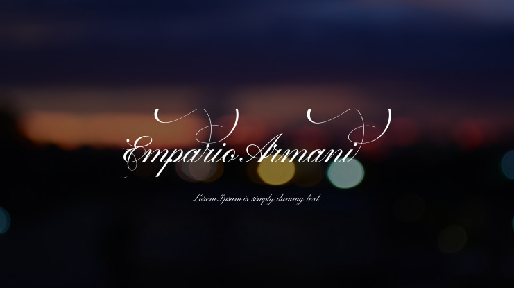 Empario Armani Font