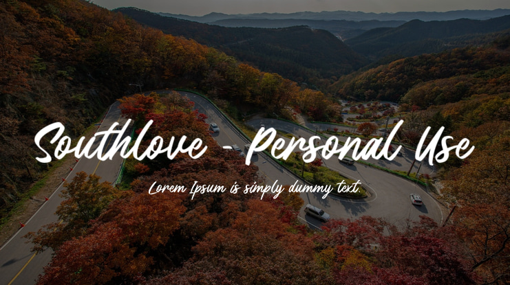 Southlove - Personal Use Font