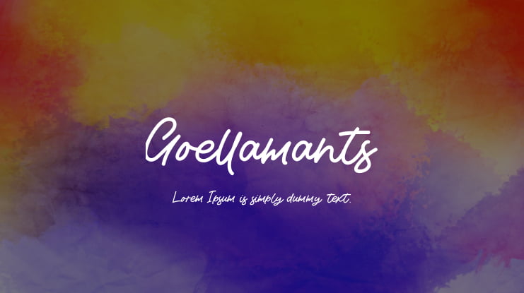 Goellamants Font