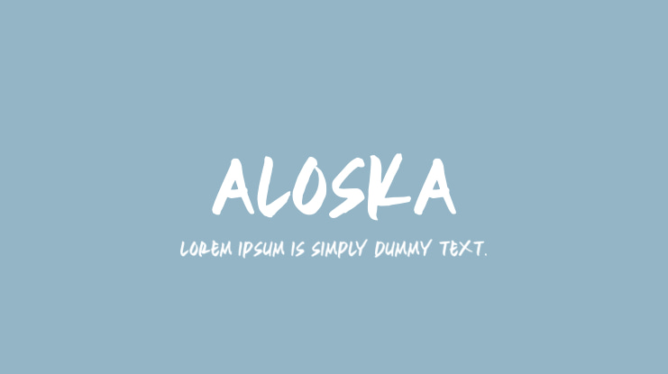 ALOSKA Font