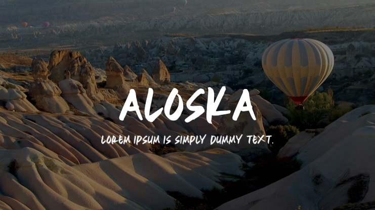 ALOSKA Font