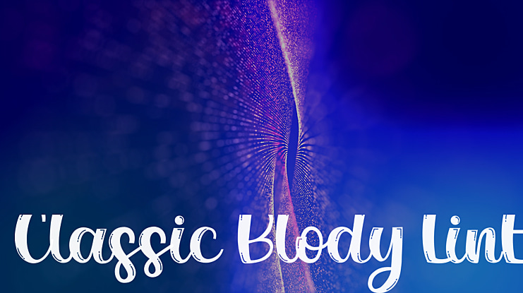 Classic Blody LinE Font