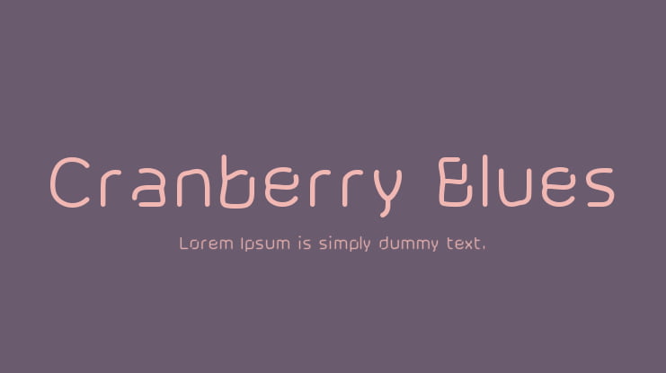 Cranberry Blues Font