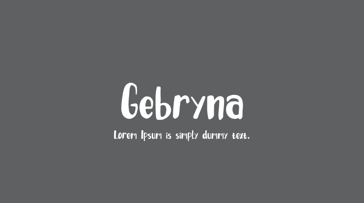 Gebryna Font
