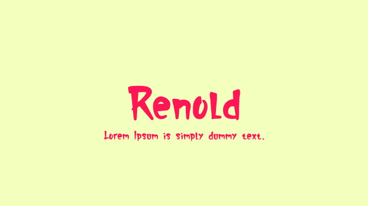 Renold Font