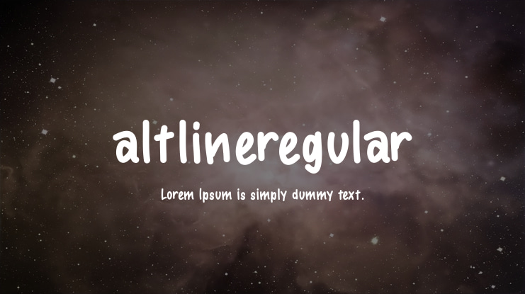 altlineregular Font
