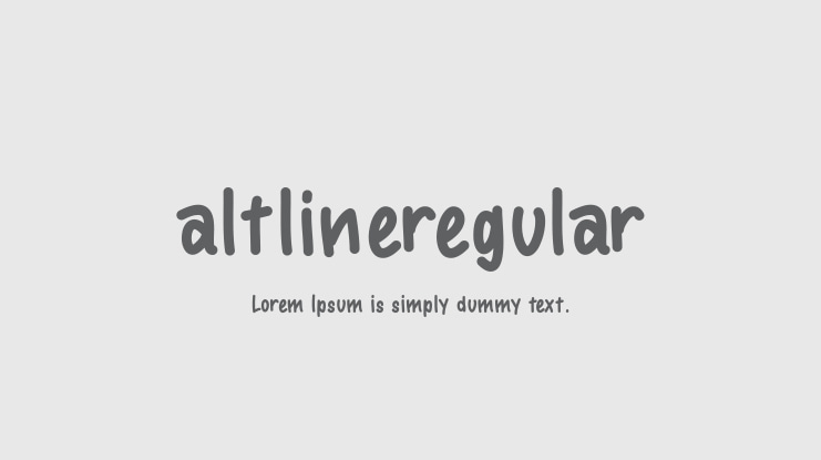 altlineregular Font