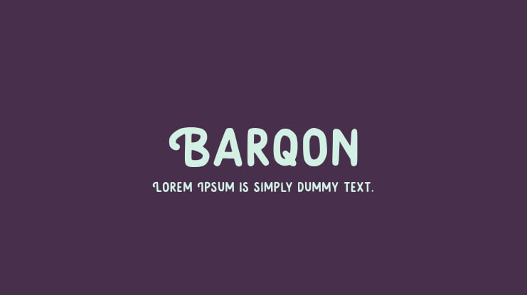 Barqon Font