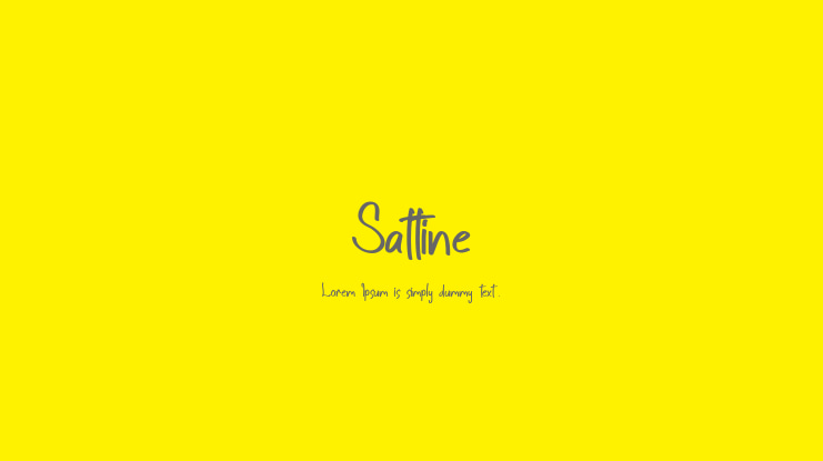 Sattine Font Family