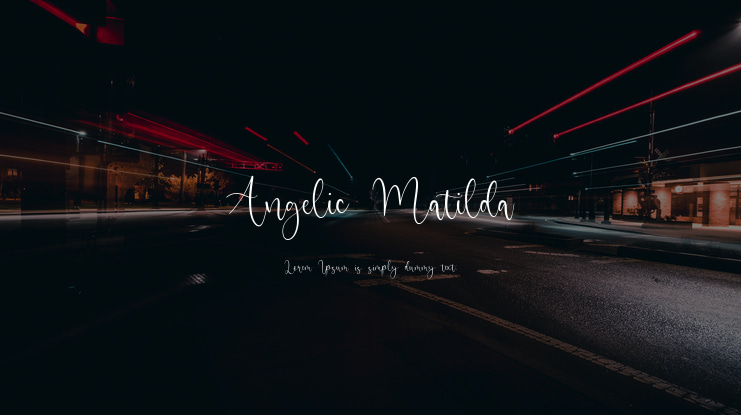 Angelic Matilda Font