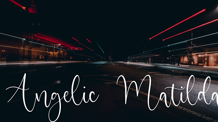 Angelic Matilda Font