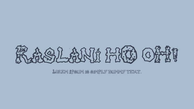 Raslani hO oH! Font