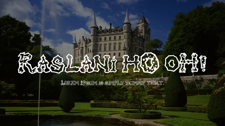 Raslani hO oH! Font