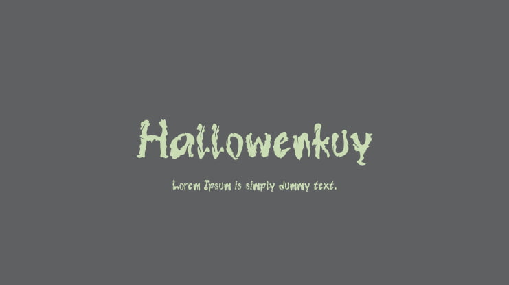 Hallowenkuy Font